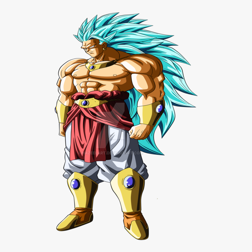 Broly Png Running Svg Royalty Free - Broly Super Saiyan Blue 3, Transparent Png, Free Download