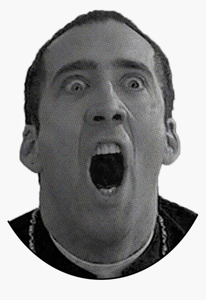 Nicolas Cage Face Png - Nicholas Cage Creepy Face, Transparent Png, Free Download