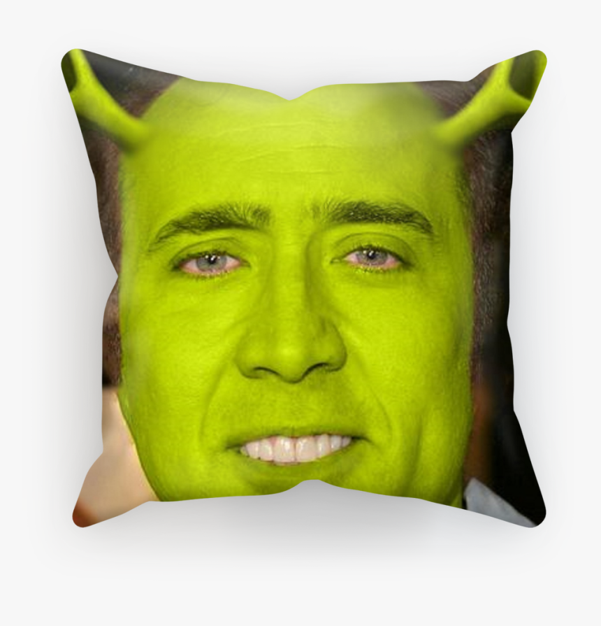 Nicolas Cage As Shrek ﻿sublimation Cushion Cover"
 - Nicolas Cage, HD Png Download, Free Download