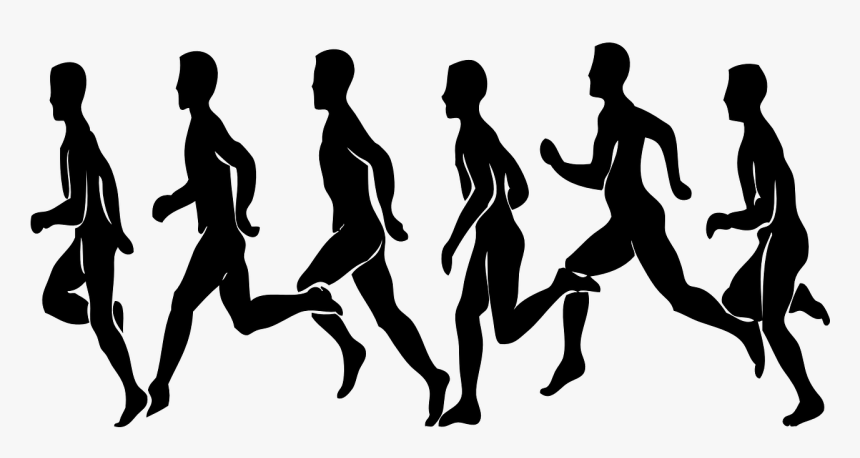 People Running Clipart Transparent, HD Png Download, Free Download