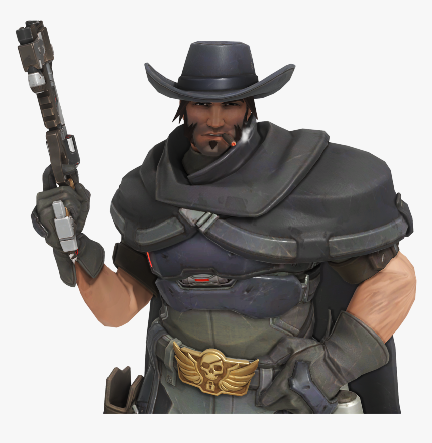 Transparent Mccree Hat Png - Overwatch Mccree Blackwatch Png, Png Download, Free Download