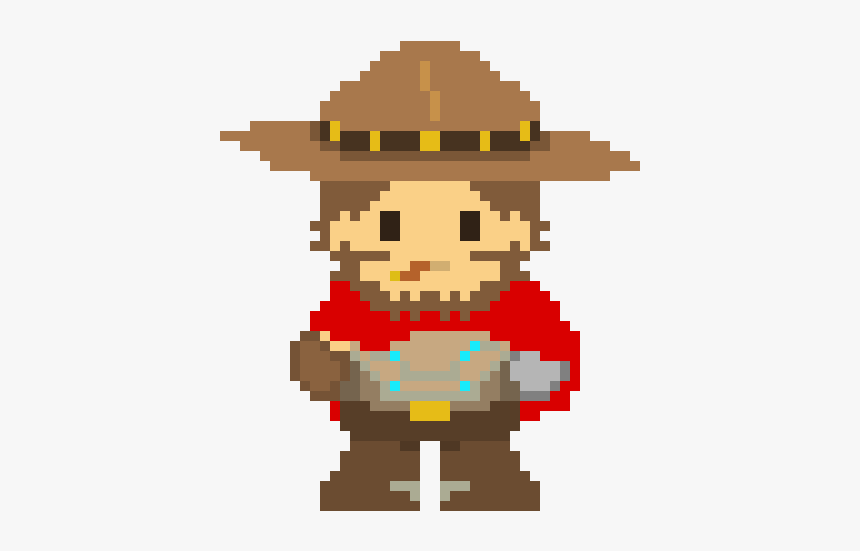 Pixel Art Overwatch Mccree, HD Png Download, Free Download