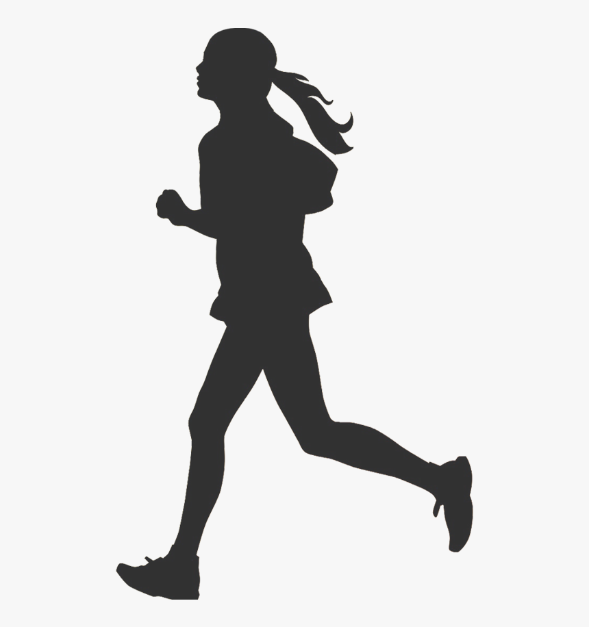 Runner Png Pic - Silhouette People Running Png, Transparent Png, Free Download