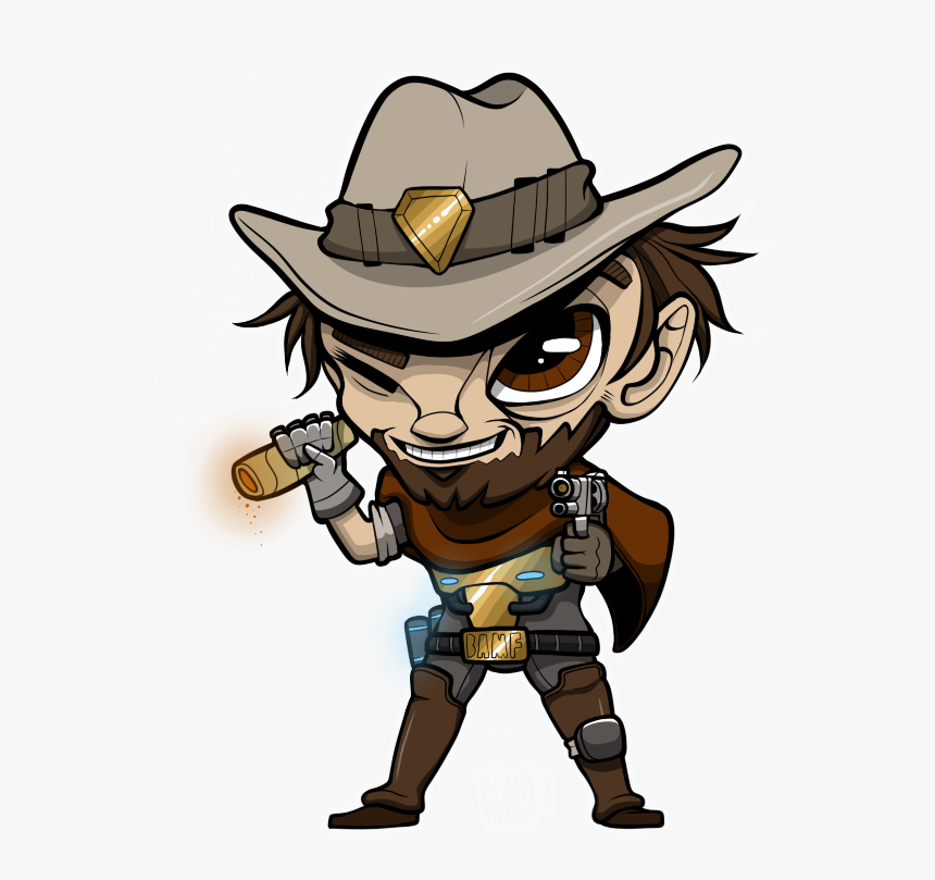 Mccree Overwatch Png , Png Download - Overwatch Mccree Art Transparent, Png Download, Free Download