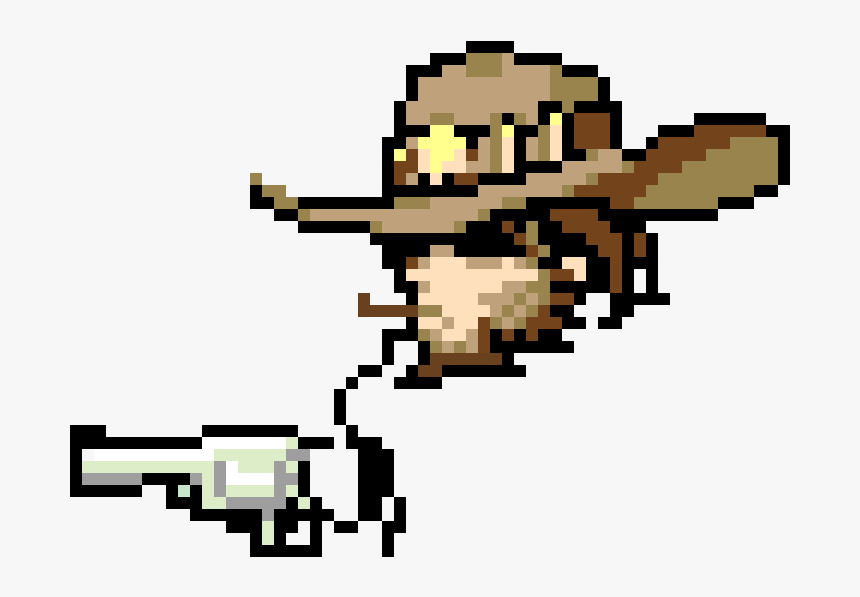Transparent Mccree Png - Overwatch Mccree Pixel Spray, Png Download, Free Download