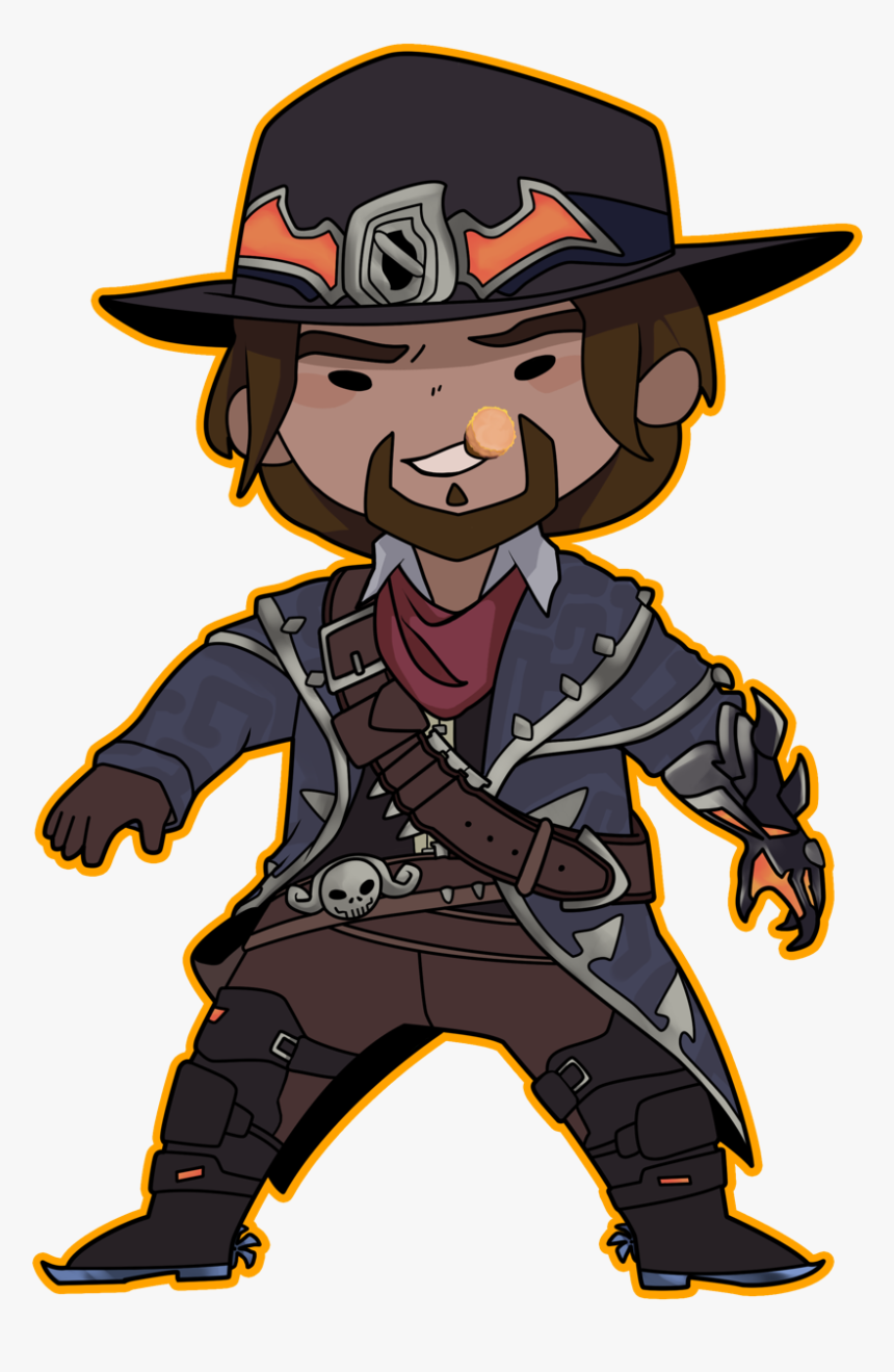 Finished Up My Boi Mccree 
now Available In My Etsy - Overwatch Mccree Van Helsing Color, HD Png Download, Free Download