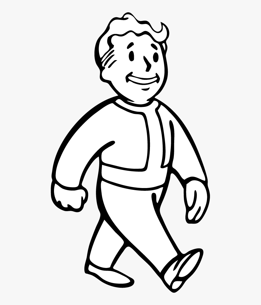 Fallout Vault Boy Walking, HD Png Download, Free Download