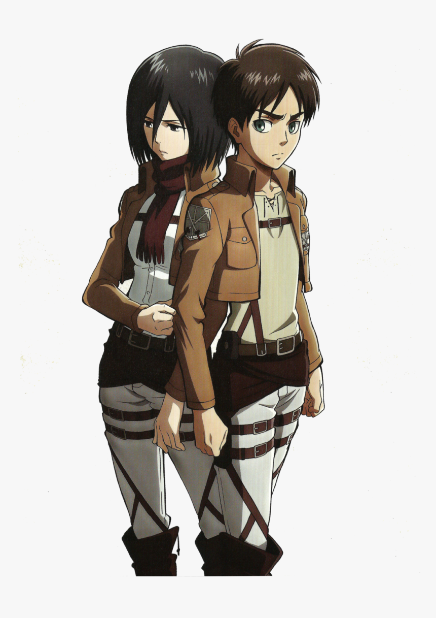 Attack On Titan Png Transparent Picture - Mikasa Ackerman Eren Yeager, Png Download, Free Download