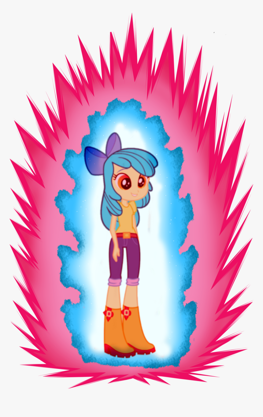 Aura, Bow, Colored, Color Edit, Edit, Equestria Girls, - Super Saiyan Blue Kaioken Aura, HD Png Download, Free Download