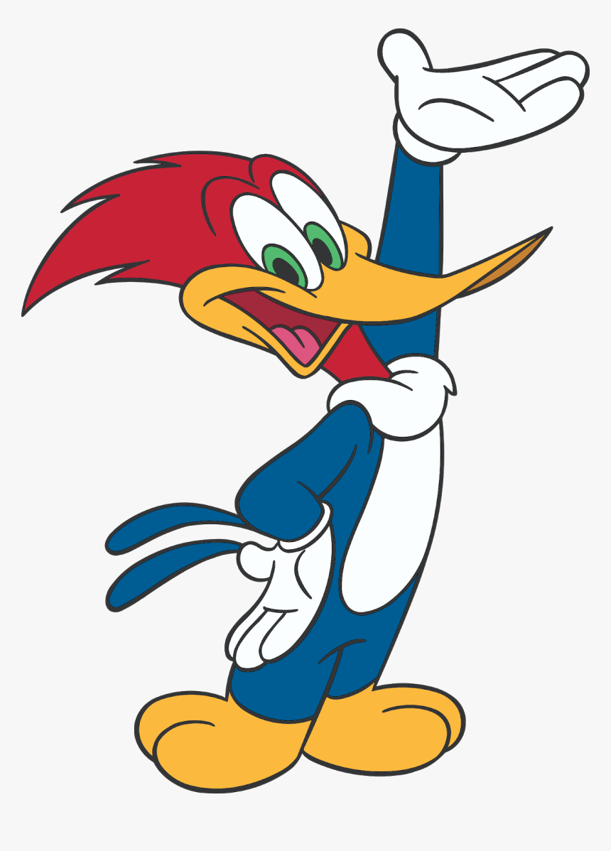 Woody Woodpecker Characters, Woody Woodpecker Cartoon - Easy Woody Woodpecker Drawing, HD Png Download, Free Download