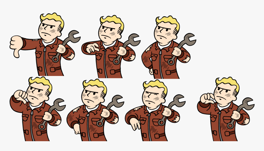 Fallout Shelter Humans , Png Download - Cartoon, Transparent Png, Free Download