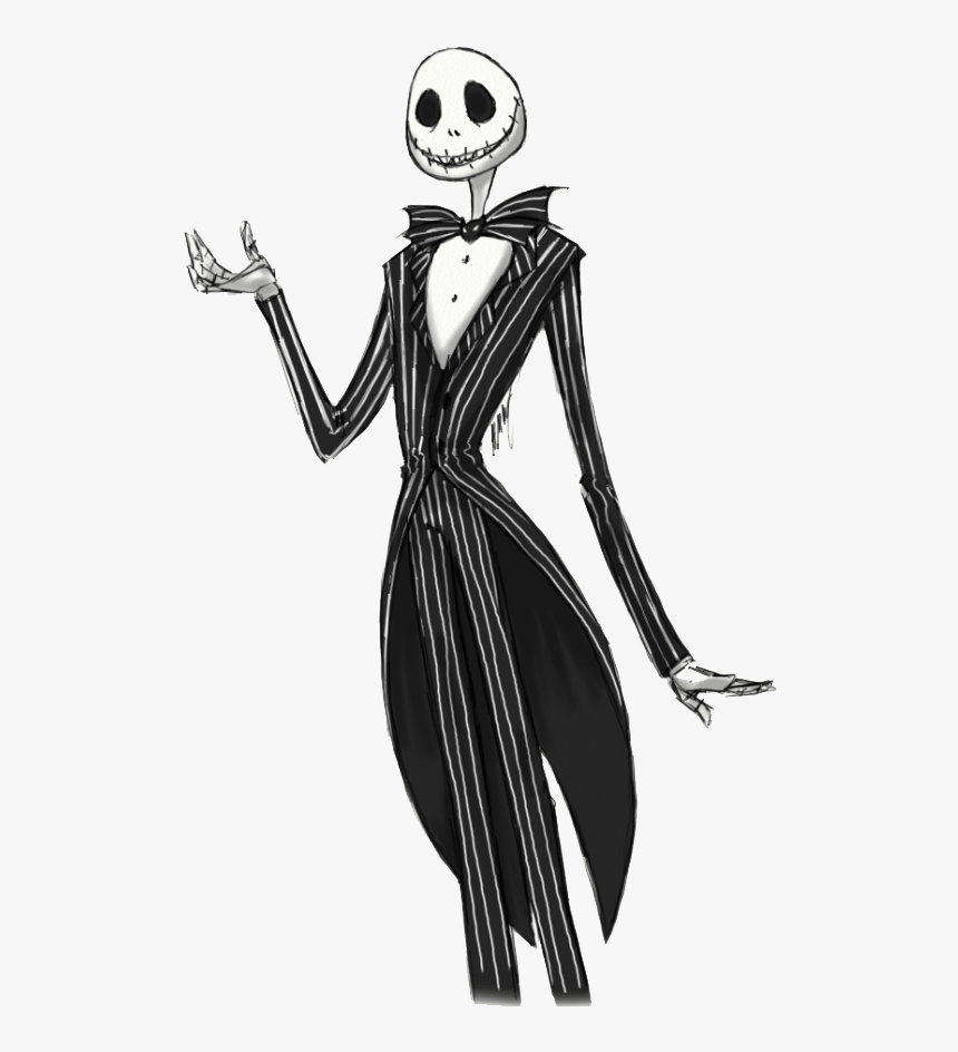 Jack Skellington Png Download Image - Jack Skellington Hand Drawing, Transparent Png, Free Download