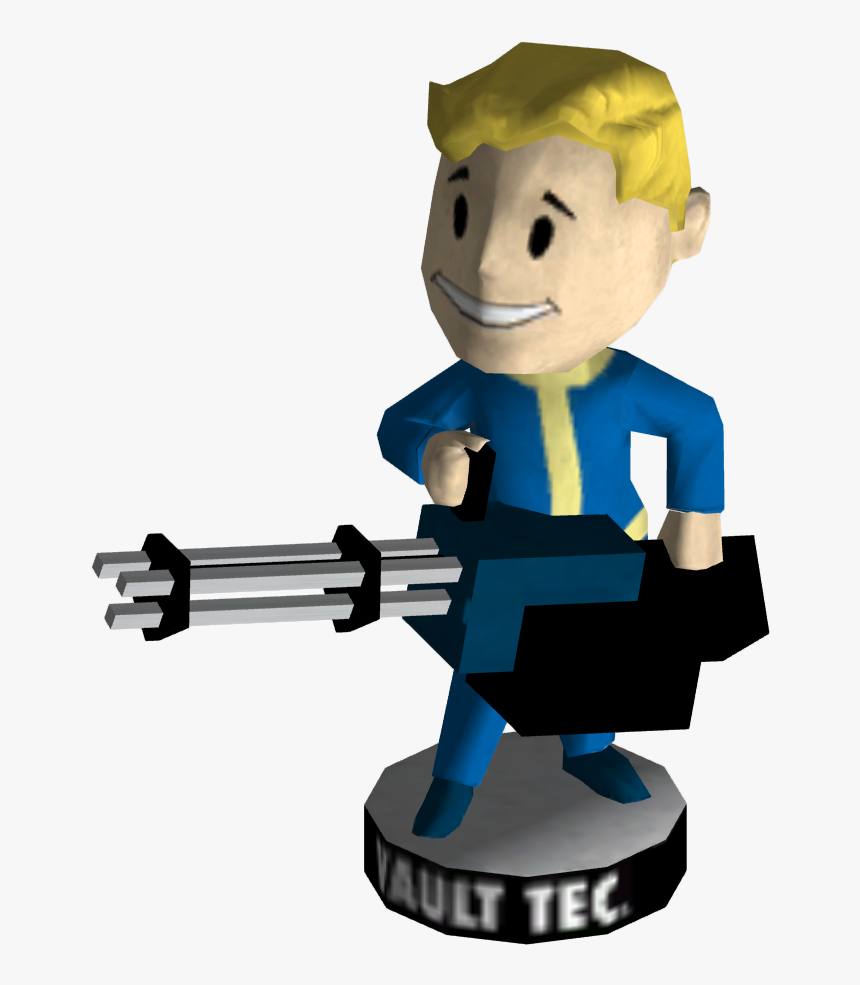 Nukapedia The Vault - Vault Boy Bobblehead Luck, HD Png Download, Free Download