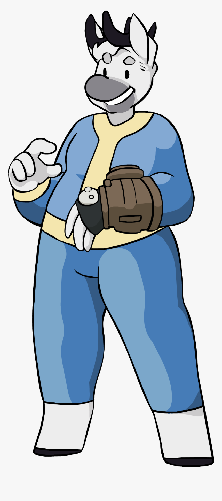 Vault-boy Mewles Commission - Cartoon, HD Png Download, Free Download