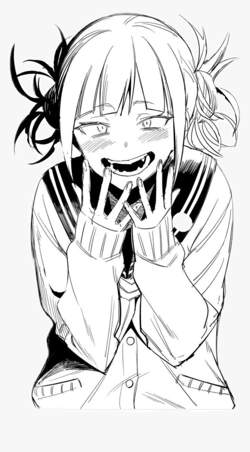 #yandere #anime #manga #menga #pysho - Himiko Toga Black And White, HD Png Download, Free Download