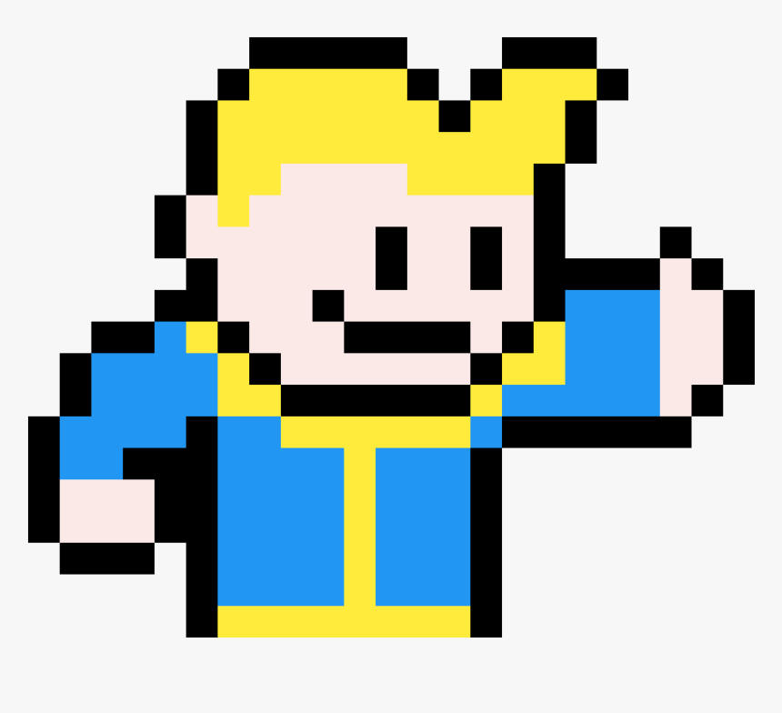 Vault Boy Pixel Art, HD Png Download, Free Download