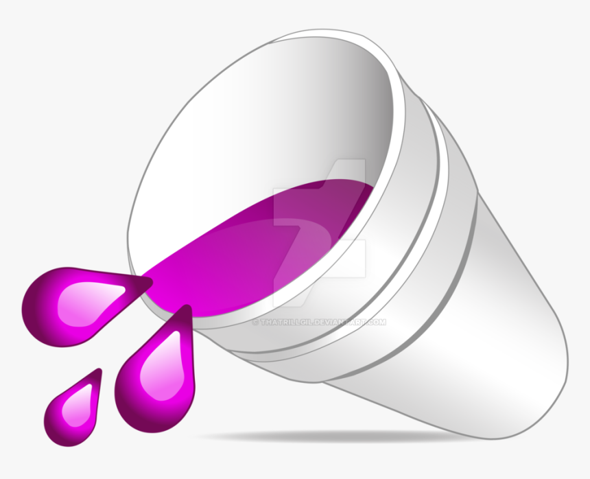 Purple Drank Emoji Codeine - Purple Lean Emoji, HD Png Download, Free Download