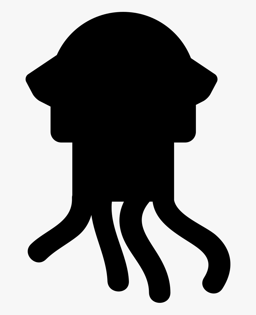 Squid - Silhouette Squid, HD Png Download, Free Download