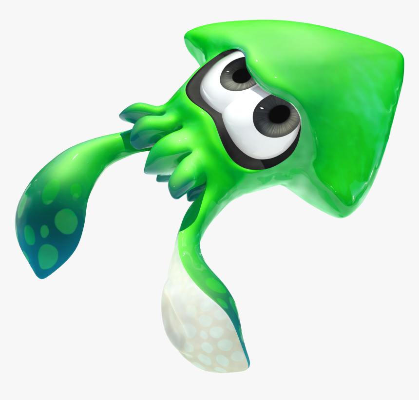 Nintendo Switch Splatoon 2 Squid , Png Download - Green Splatoon 2 Squid, Transparent Png, Free Download