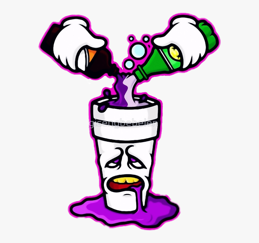 Bart Simpson Purple Drank - Lean Stickers, HD Png Download, Free Download