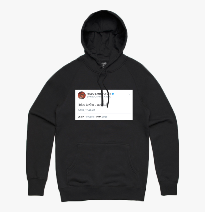 Glo U Up Tweet Hoodie Black Png Lean Cup Glo Gang Wallpaper - Papa Roach Hoodie, Transparent Png, Free Download