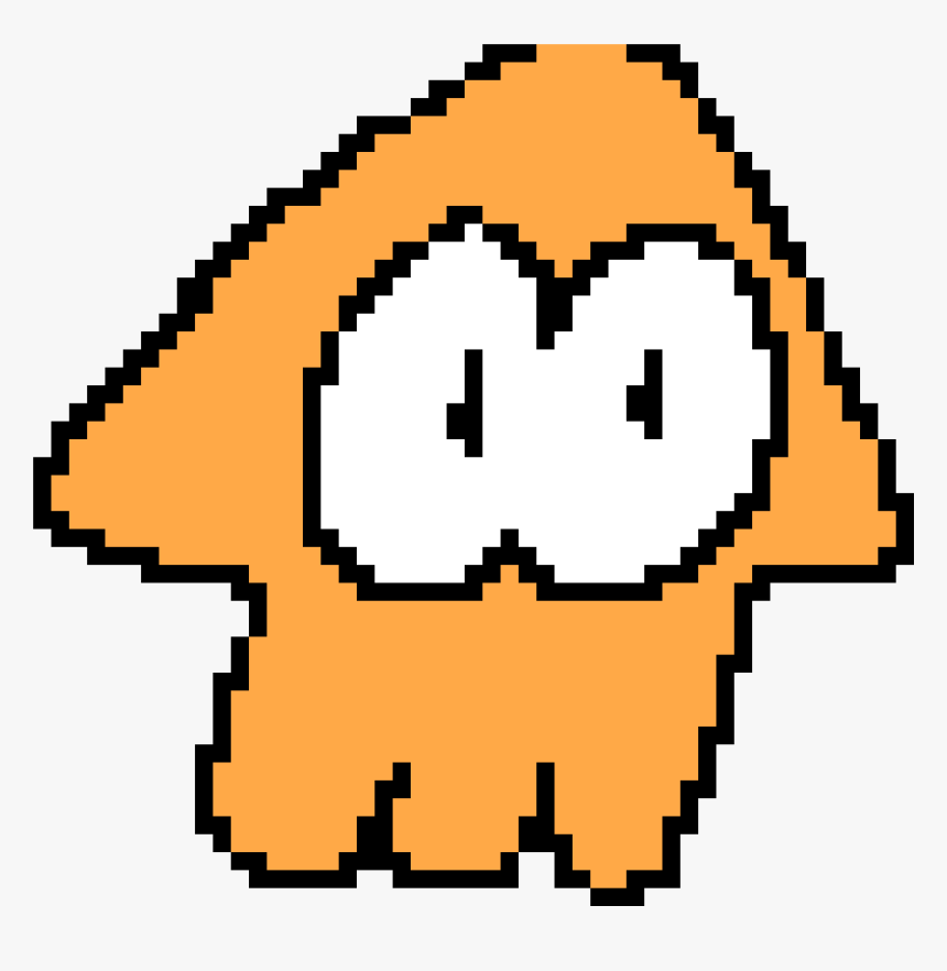 Pixel Art Splatoon Squid, HD Png Download, Free Download