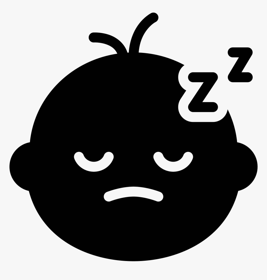 Sleeping Baby Filled Icon - Baby Sleep Icon Png, Transparent Png, Free Download