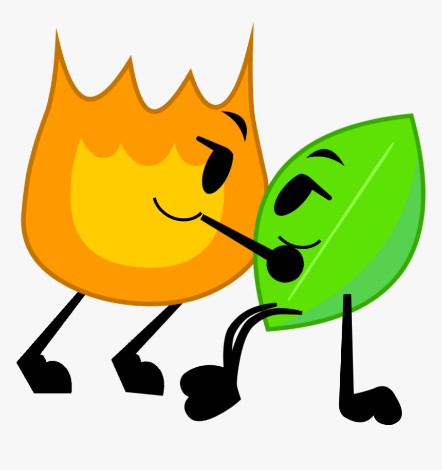 Sos Story Ep 1 Firey X Leafy - Bfdi Woody X Teardrop, HD Png Download is fr...