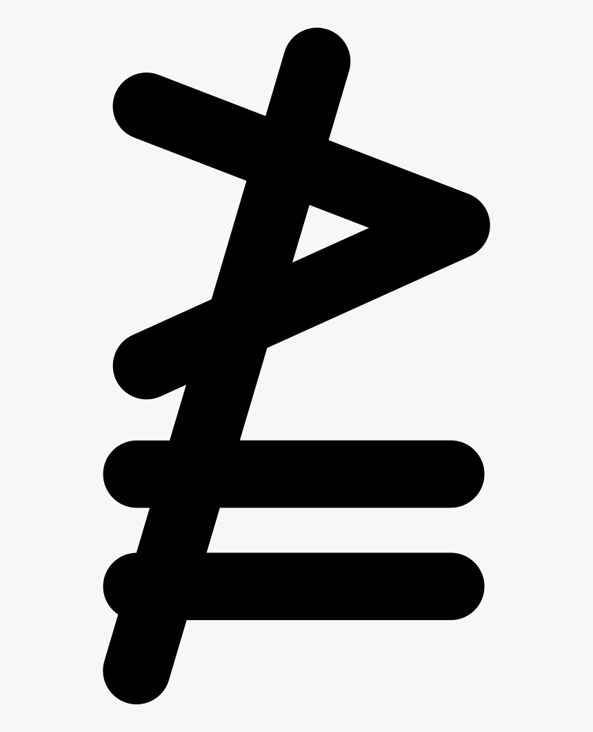 Neither Greater Or Exactly Equal Mathematical Symbol - Cross, HD Png Download, Free Download