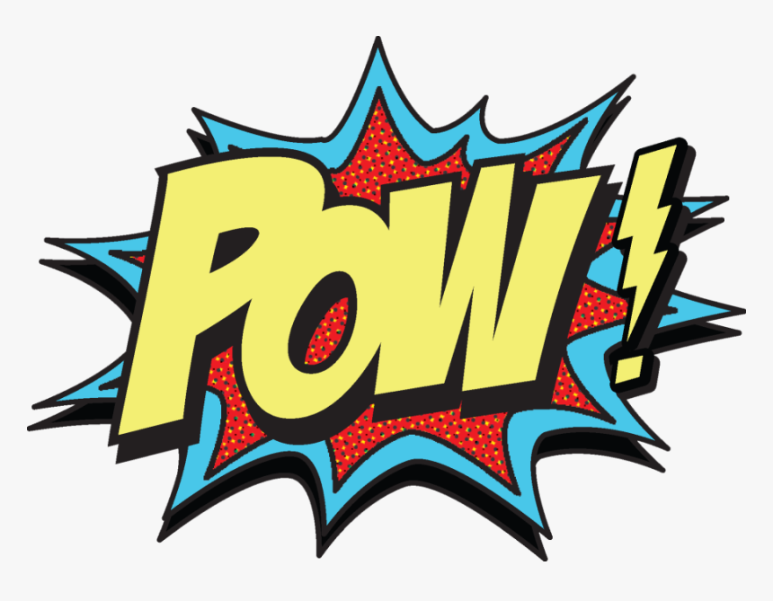 Comic Book Cartoon Clip Art - Comic Book Pow Png, Transparent Png, Free Download