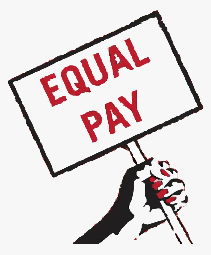 Graphics Of A Hand Holding A Sign That Says Equal Pay - Equal Pay Day, HD Png Download, Free Download