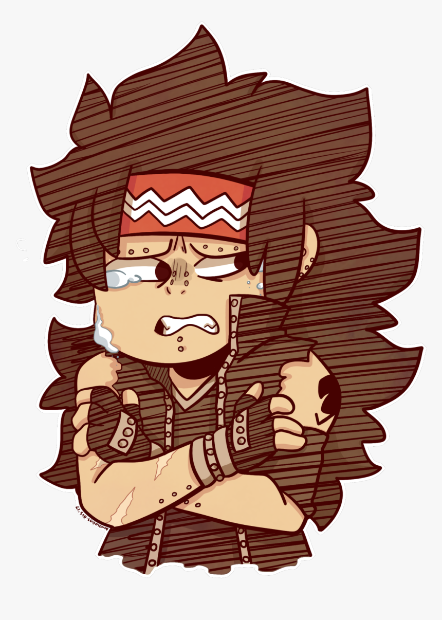 Awww Why Is Gajeel Crying , Png Download - Cartoon, Transparent Png, Free Download
