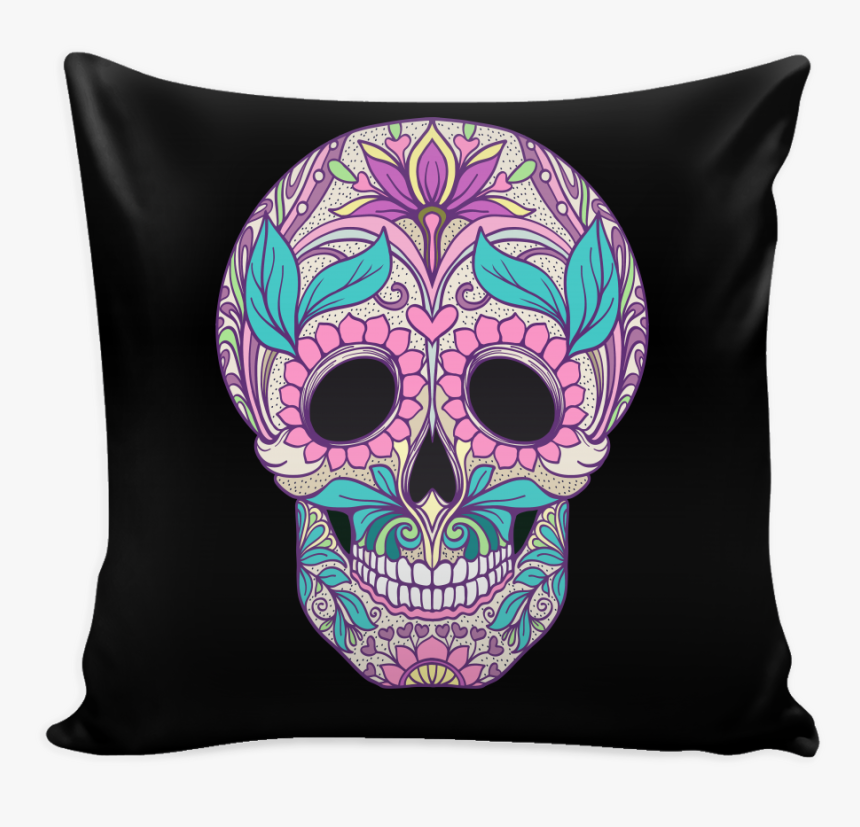 Leafy Skull Throw Pillow Cover - South African Roots Australian, HD Png Download, Free Download