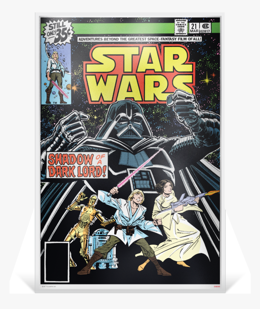 Silver Numis Star Wars Comic Book - Old Star Wars Comic Book, HD Png Download, Free Download