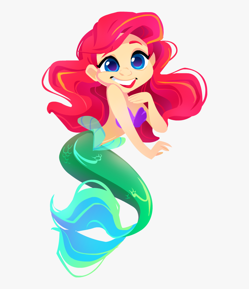 Collection Of Free Mermaid Vector Border - Mermaid, HD Png Download, Free Download