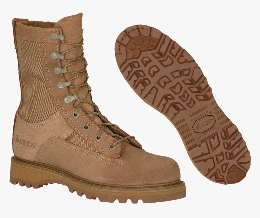 Army Temperate Weather Boots Png Image - Brown Boots Png, Transparent Png, Free Download