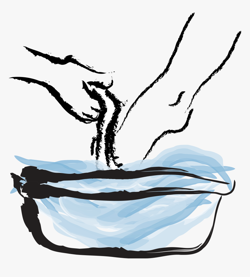 Jesus Washes The Disciples Feet - Washing Of Feet Clipart, HD Png Download, Free Download