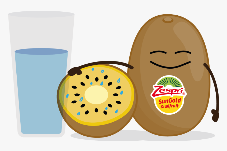 Week32 Zespri Sungold Kiwifruit Is A Natural Source - Cartoon, HD Png Download, Free Download