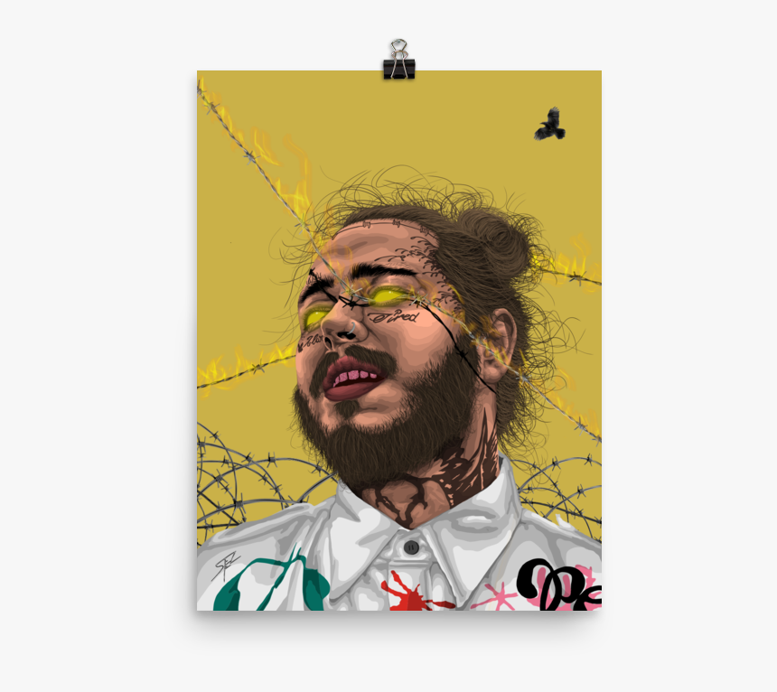 Image Of Post Malone Premium Luster Poster - Post Malone, HD Png Download, Free Download