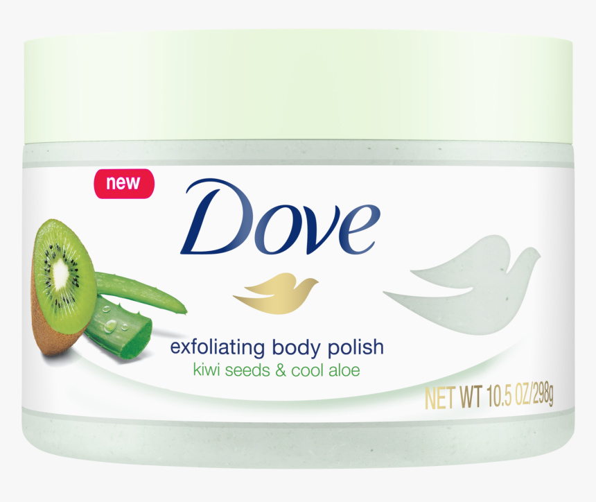 Dove Exfoliating Body Polish Kiwi Seeds & Cool Aloe - Dove Exfoliating Polish, HD Png Download, Free Download