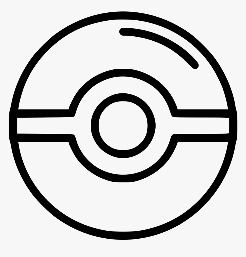 Pokemon Ball Game Cartoon Kids Fun - Pokemon And Ball Black And White, HD Png Download, Free Download