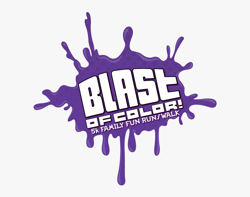 T Shirt Blast Logo Color Run Design, HD Png Download, Free Download