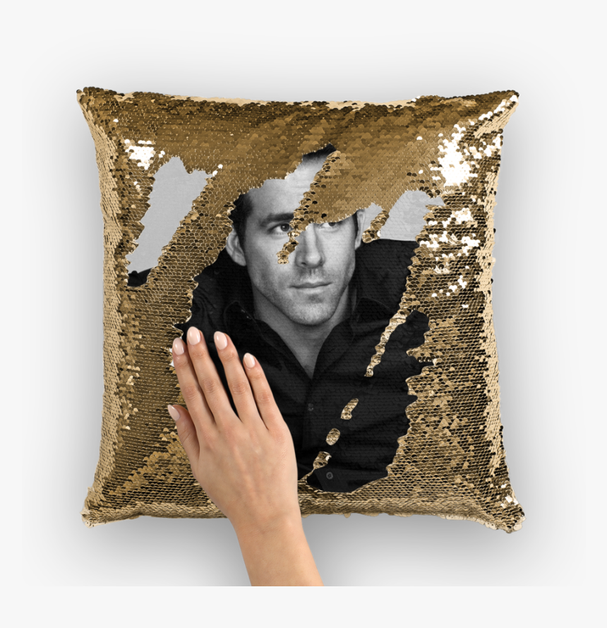 Ryan Reynolds ﻿sequin Cushion Cover - Danny Devito Sequin Pillow, HD Png Download, Free Download