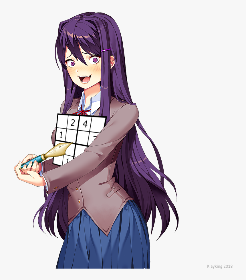 Yuri Commits Sudoku Know - Doki Doki Literature Club Kill, HD Png Download, Free Download