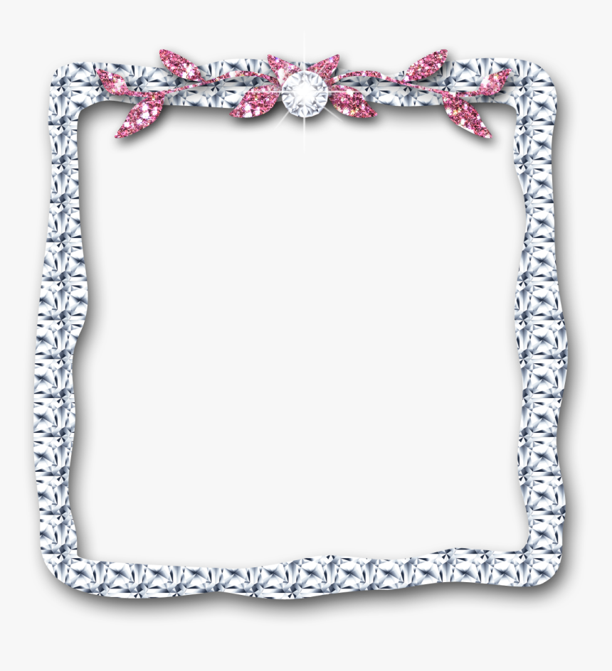 Transparent Diamond Sparkle Png - Blue And Silver Frame, Png Download, Free Download