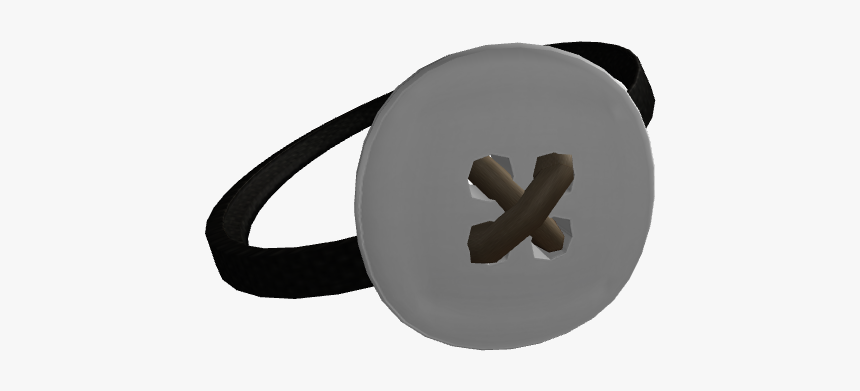 White Button Eye Patch - Cross, HD Png Download, Free Download