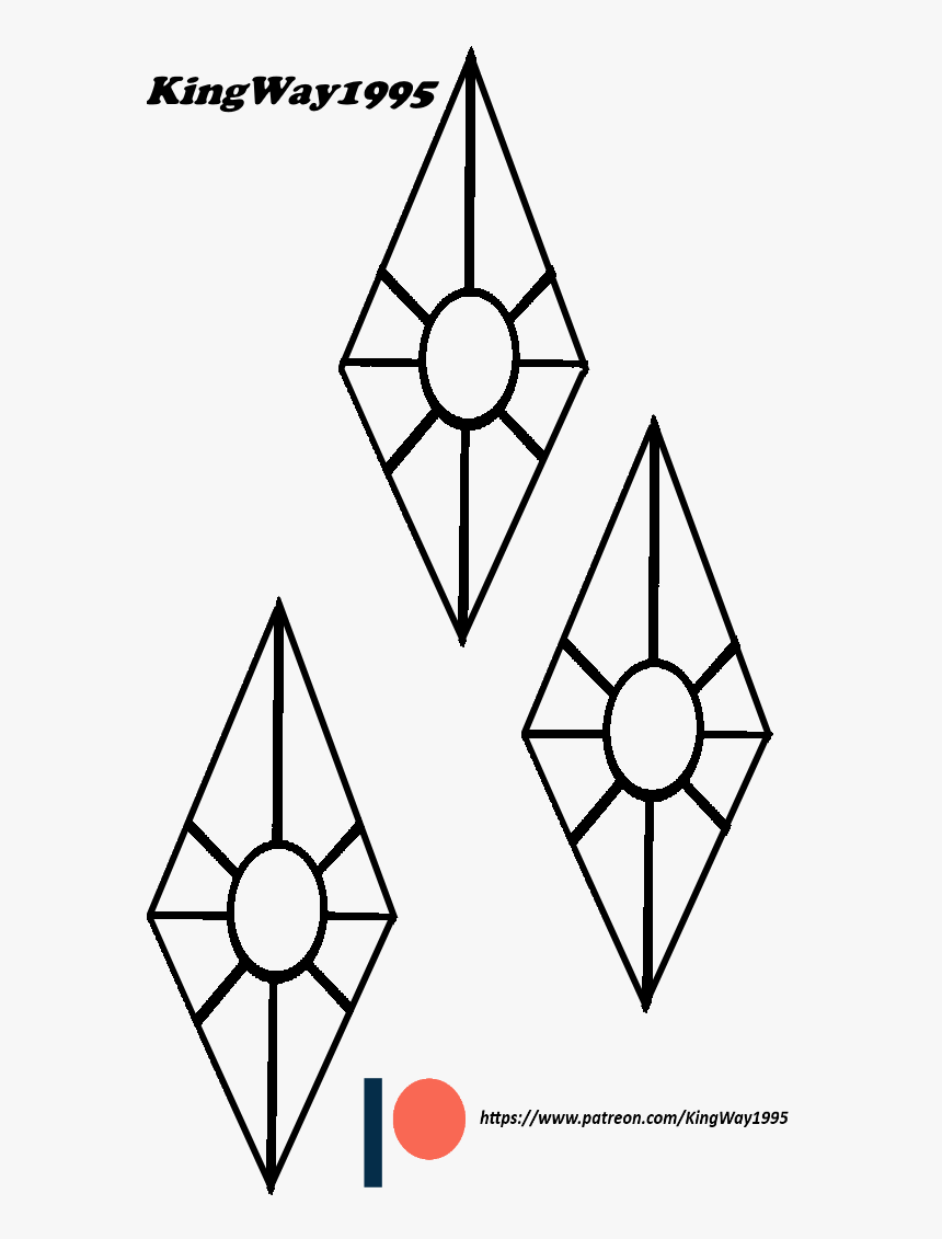 Kingway1995, Cutie Mark, Diamond, Outline, Patreon, - Magic Rarity Cutie Mark, HD Png Download, Free Download