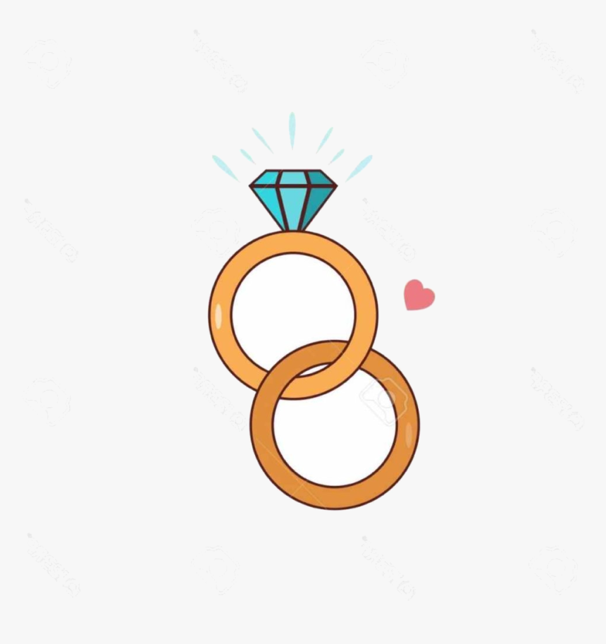 Diamond Ring Cliparts Transparent Png - Weddjng Ring Cartoon, Png Download, Free Download