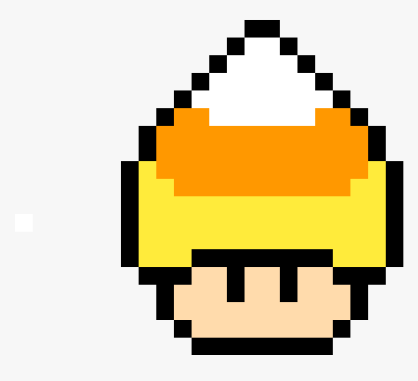 Candy Corn Mushroom - Super Mario World Golden Mushroom, HD Png Download, Free Download