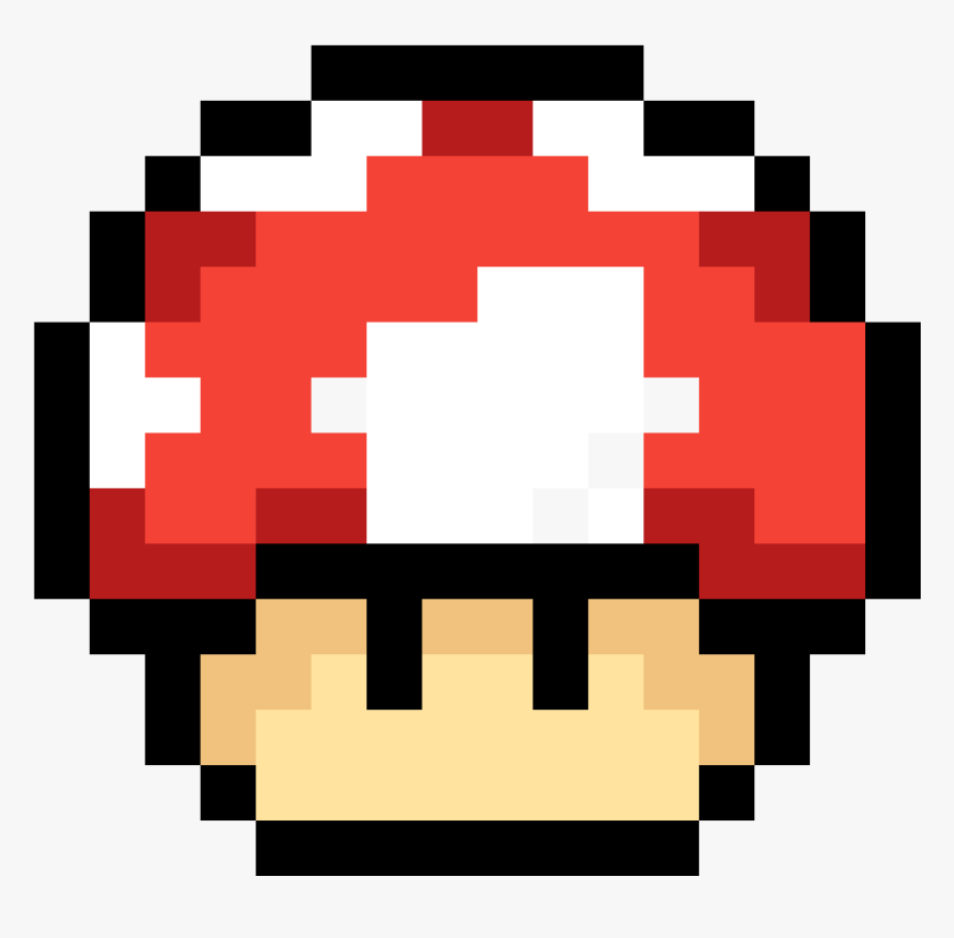 Mario Mushroom Pixel Png, Transparent Png, Free Download